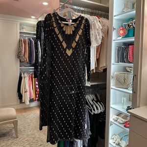 Calypso st Barth black sequin tunic dress S